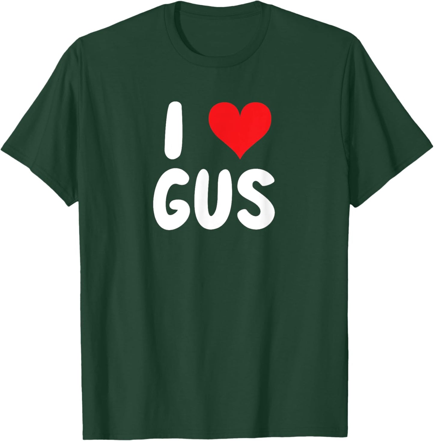I Love Gus - Heart - Name T-Shirt - T-Shirt | Forest