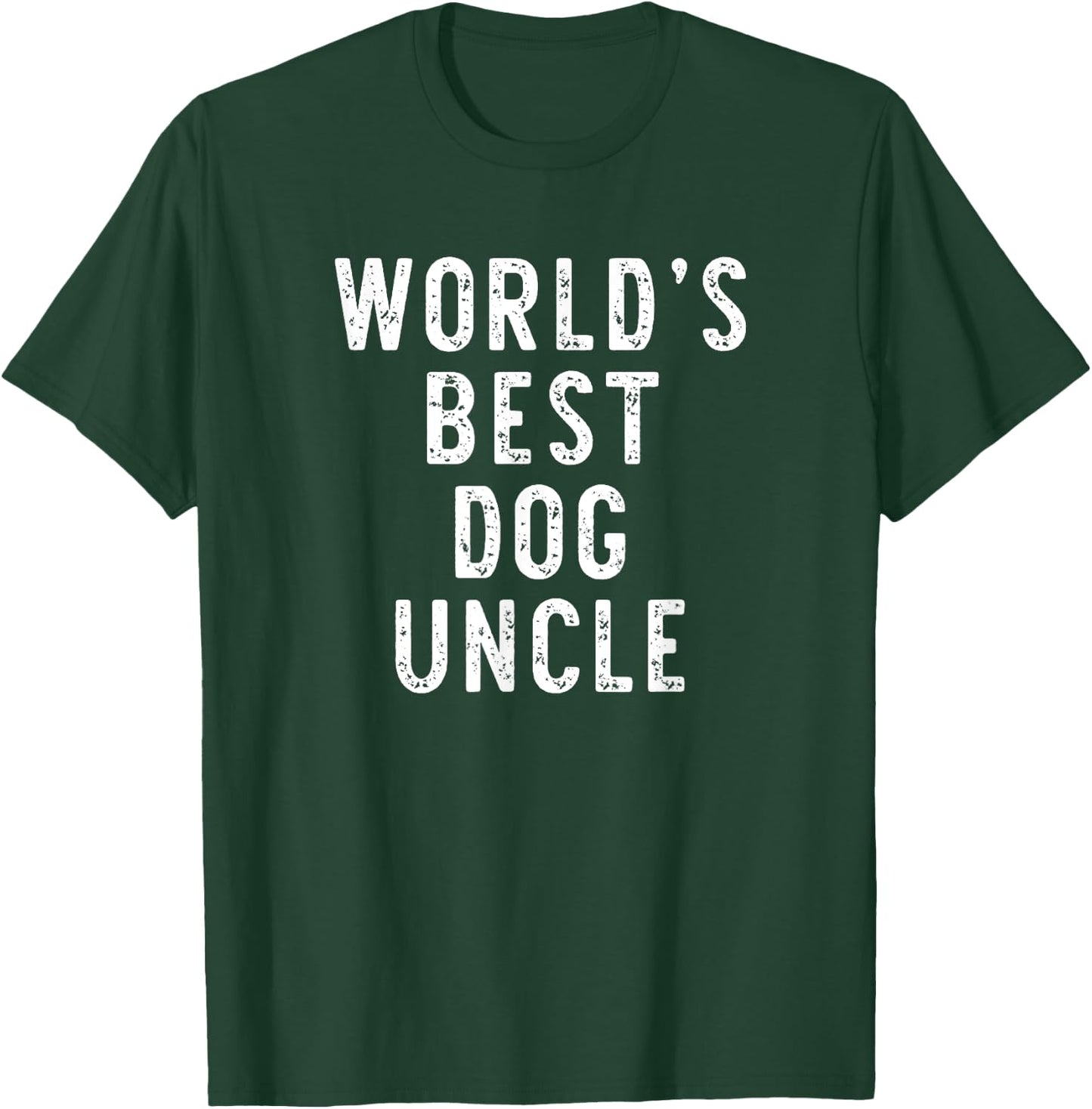 World's Best Dog Uncle Funny Gift Christmas Women Kids T-Shirt - T-Shirt | Forest