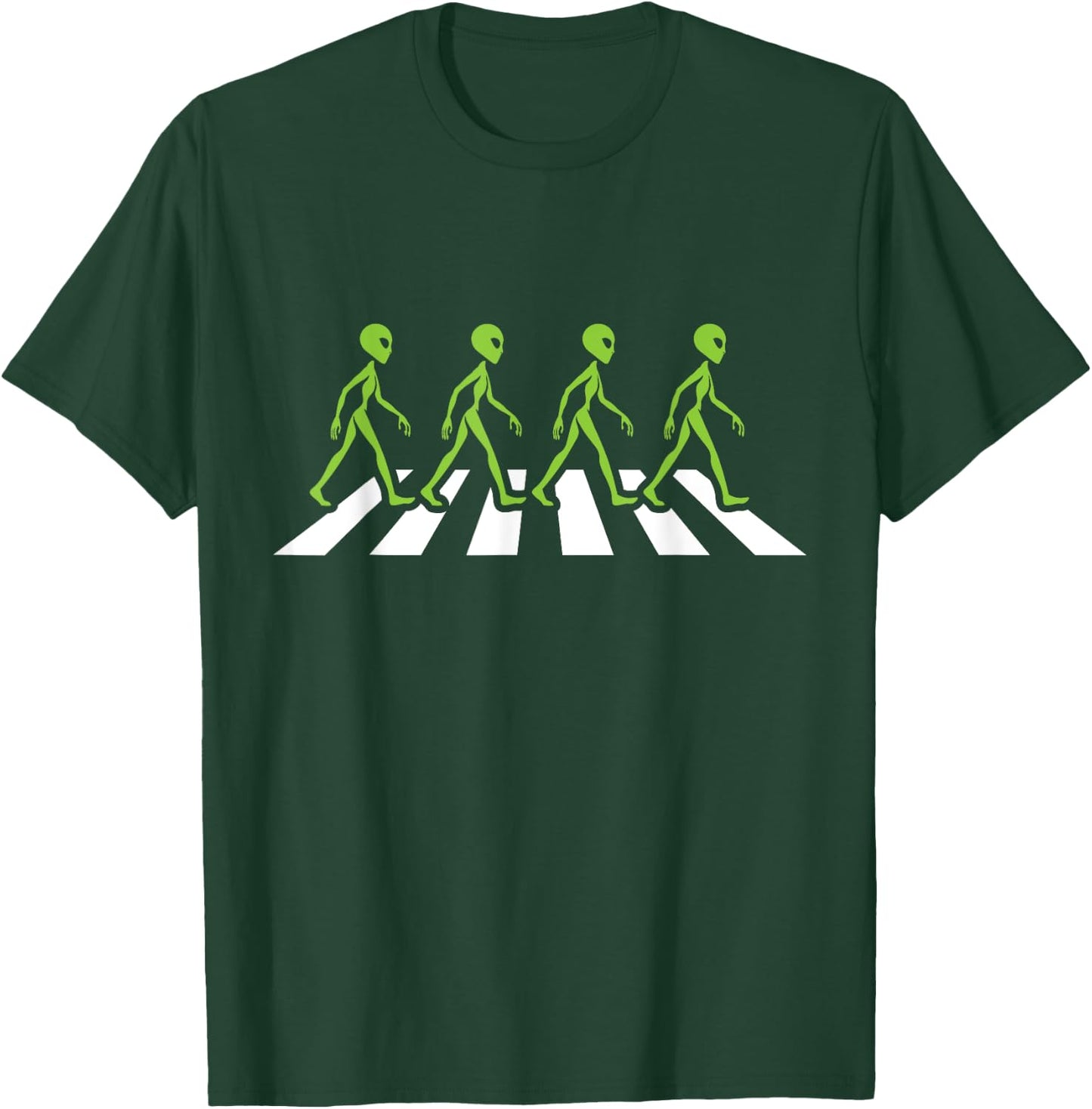 Aliens cross the street UFO enthusiasts - Alien T-Shirt - T-Shirt | Forest