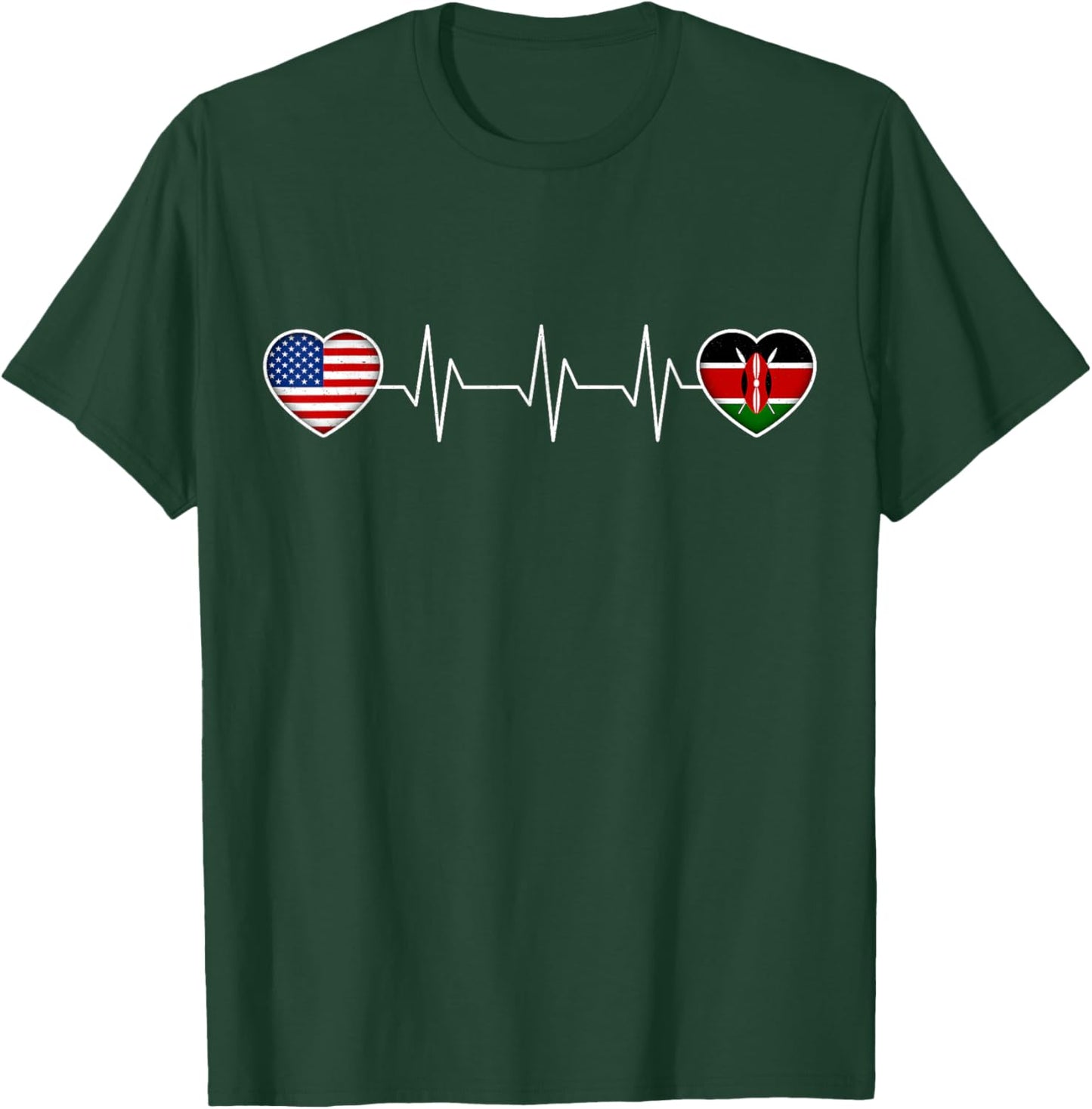 Kenya & USA T-Shirt - T-Shirt | Forest