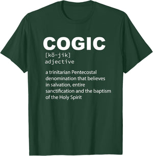 COGIC Definition Sanctified and Salvation Holy Spirit T-Shirt - T-Shirt | Forest