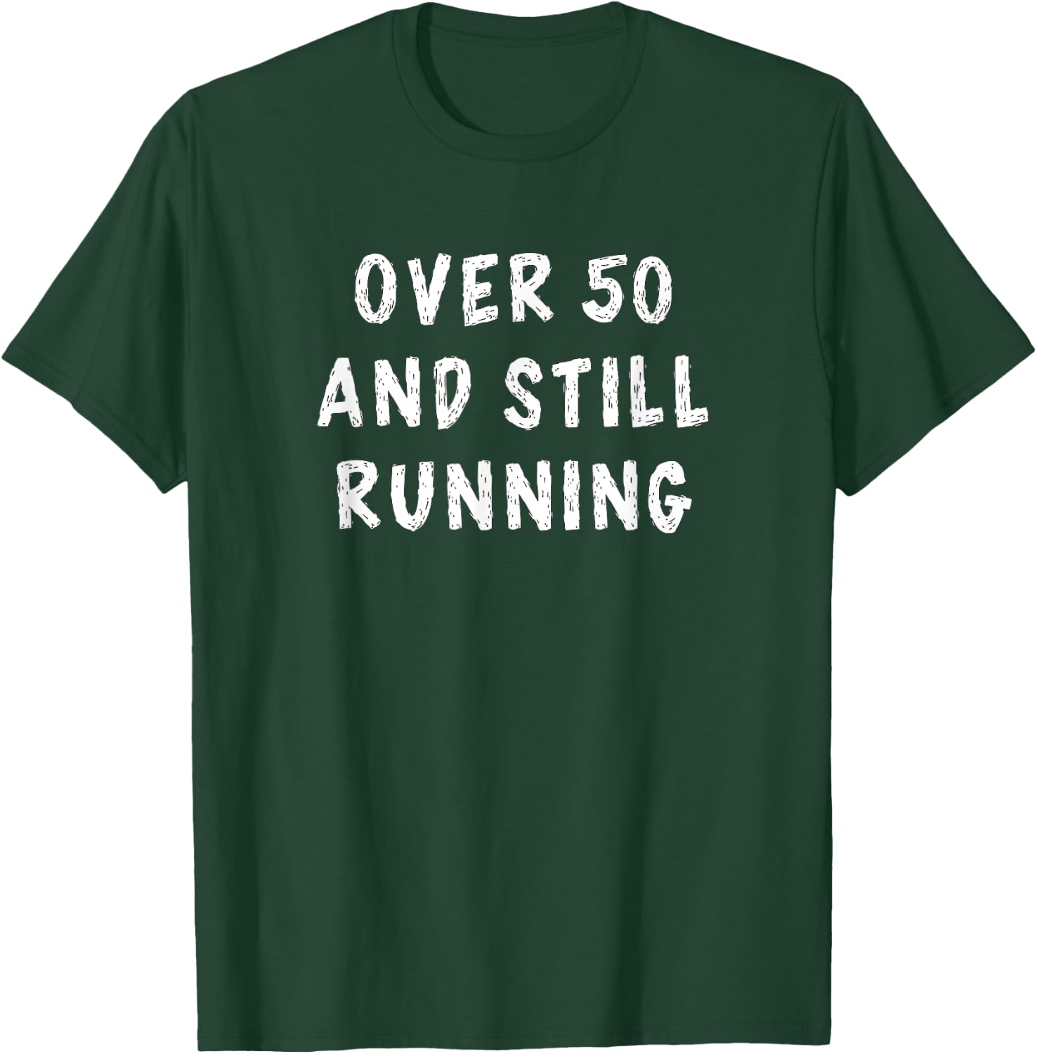 50th Birthday Older Runners Gifts Over the Hill 50 Running T-Shirt - T-Shirt | Forest