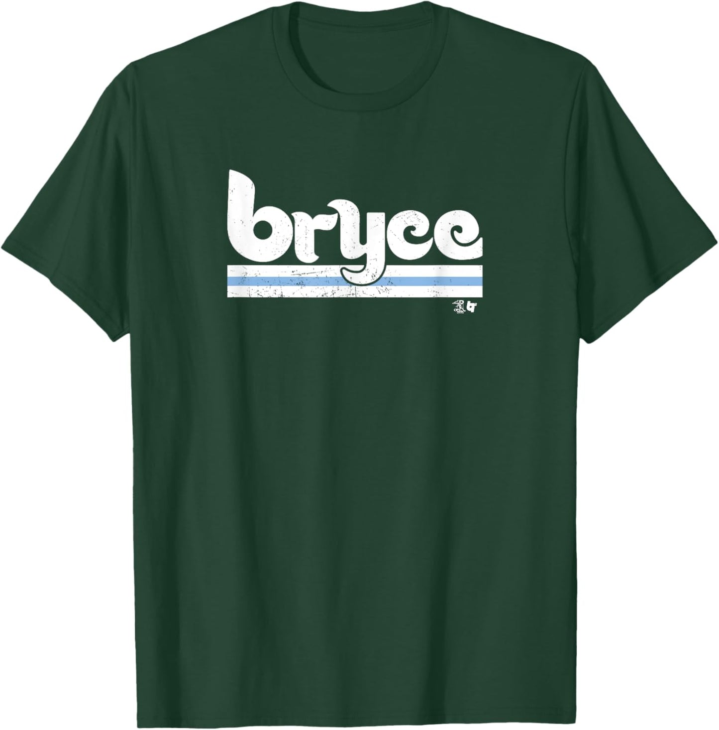 Bryce Harper: Jersey Front & Back #3 - Philadelphia Baseball T-Shirt - T-Shirt | Forest