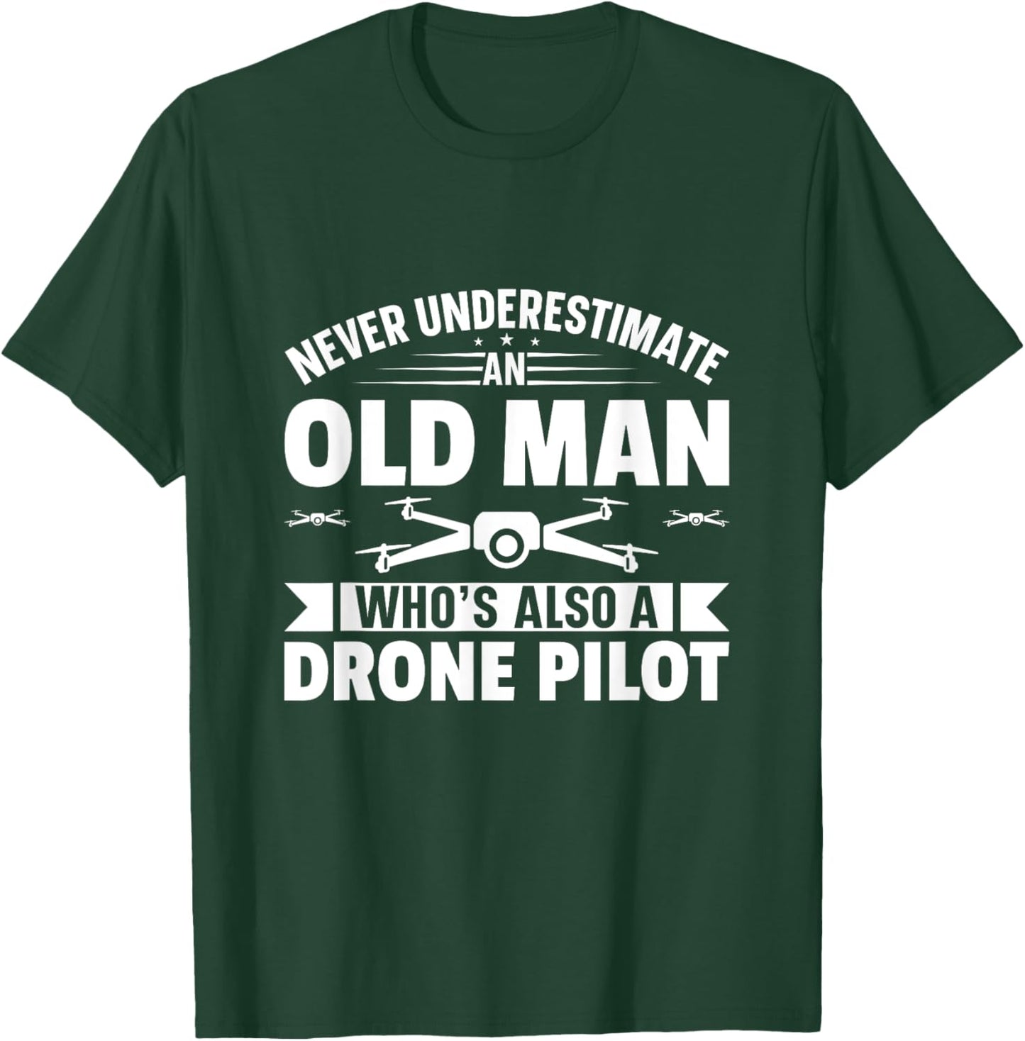 Funny Drone Pilot Design Women Kids Drone Operator T-Shirt - T-Shirt | Forest