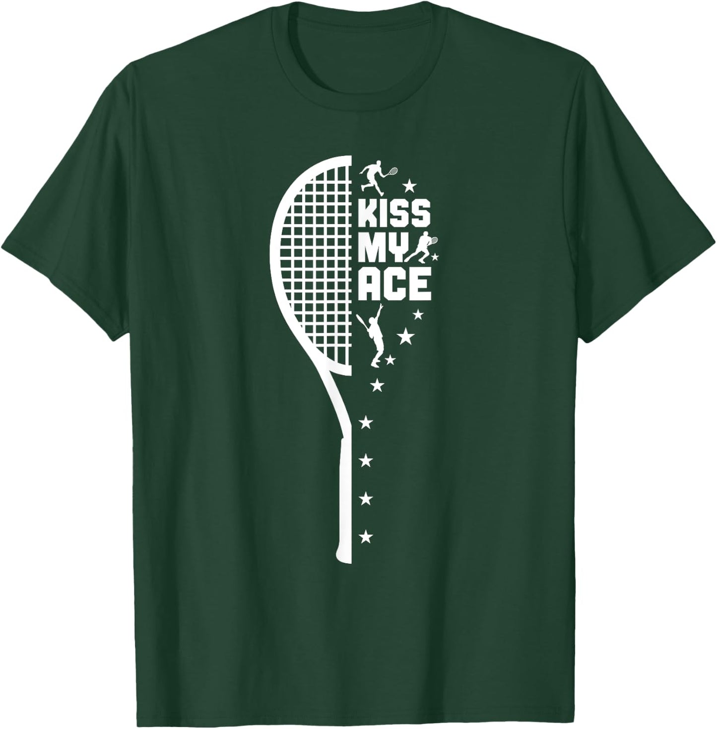 Kiss My Ace Sport Funny Tennis T-Shirt - T-Shirt | Forest