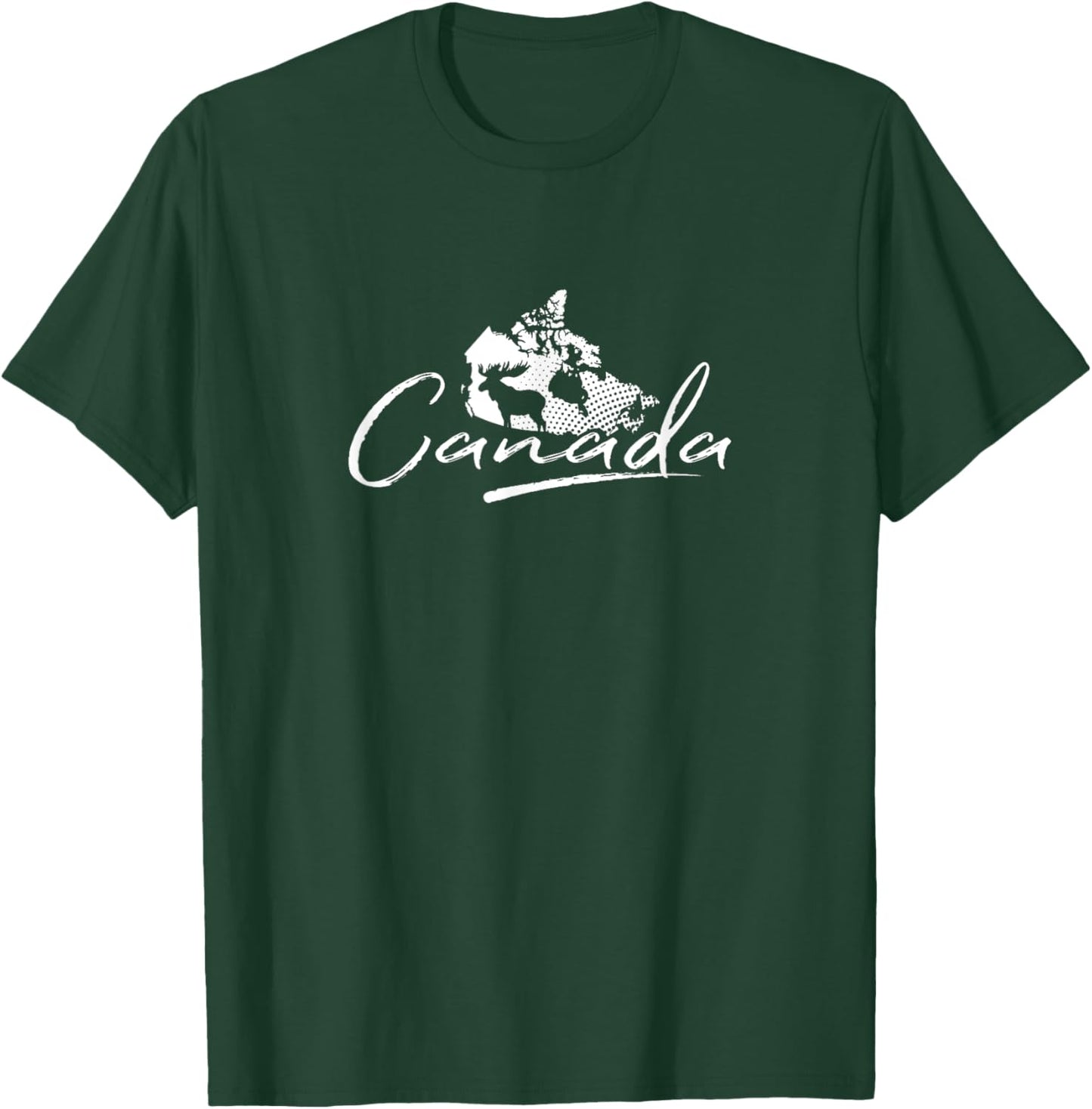 Canada Map and Moose - Canadian Souvenir T-Shirt - T-Shirt | Forest