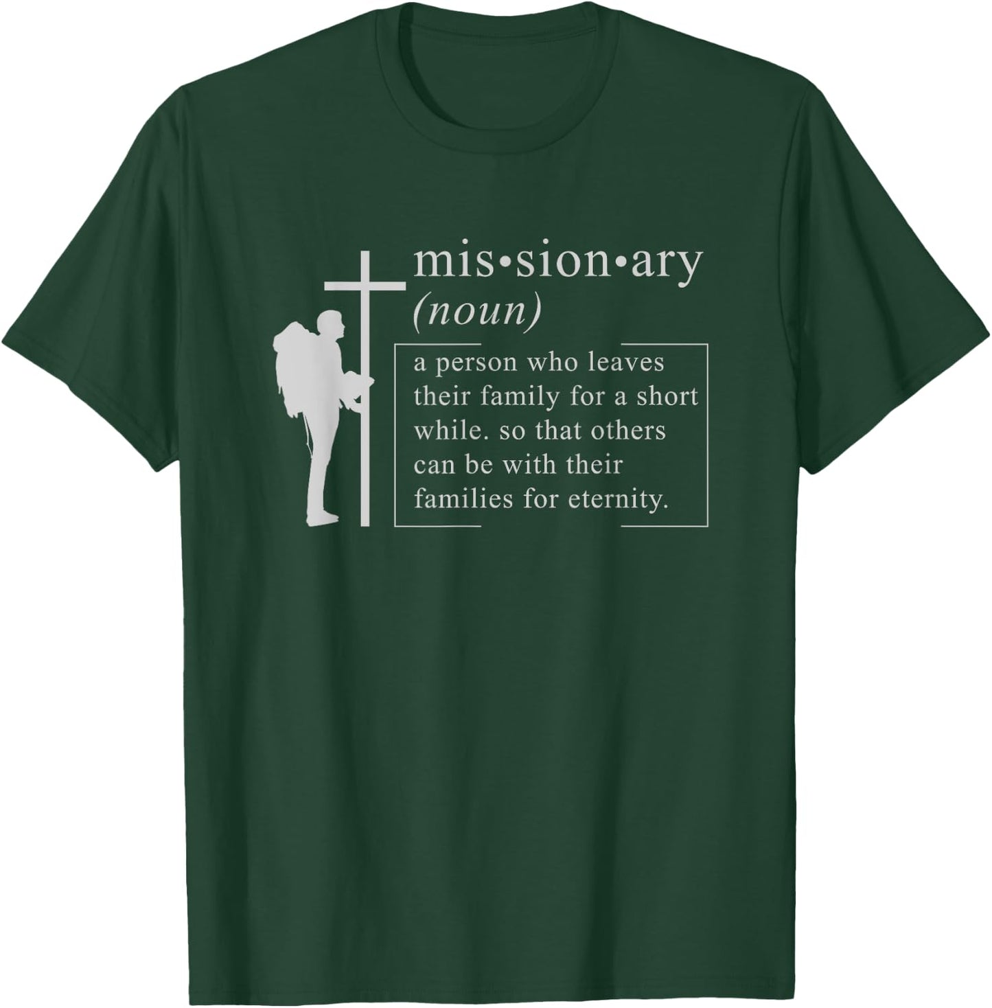 CHRISTIAN MISSIONARY: Missionary Definition Gift Christians T-Shirt - T-Shirt | Forest
