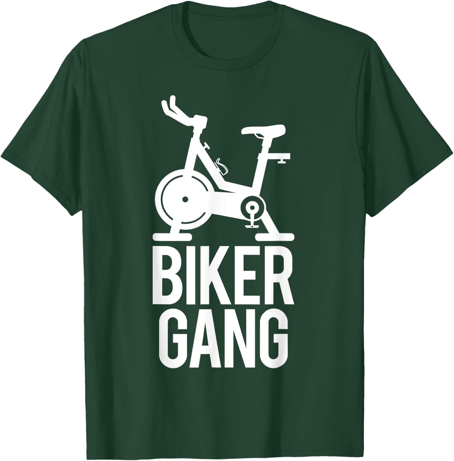 Biker Gang Funny Spin Saying Gym Workout Spinning Class T-Shirt - T-Shirt | Forest