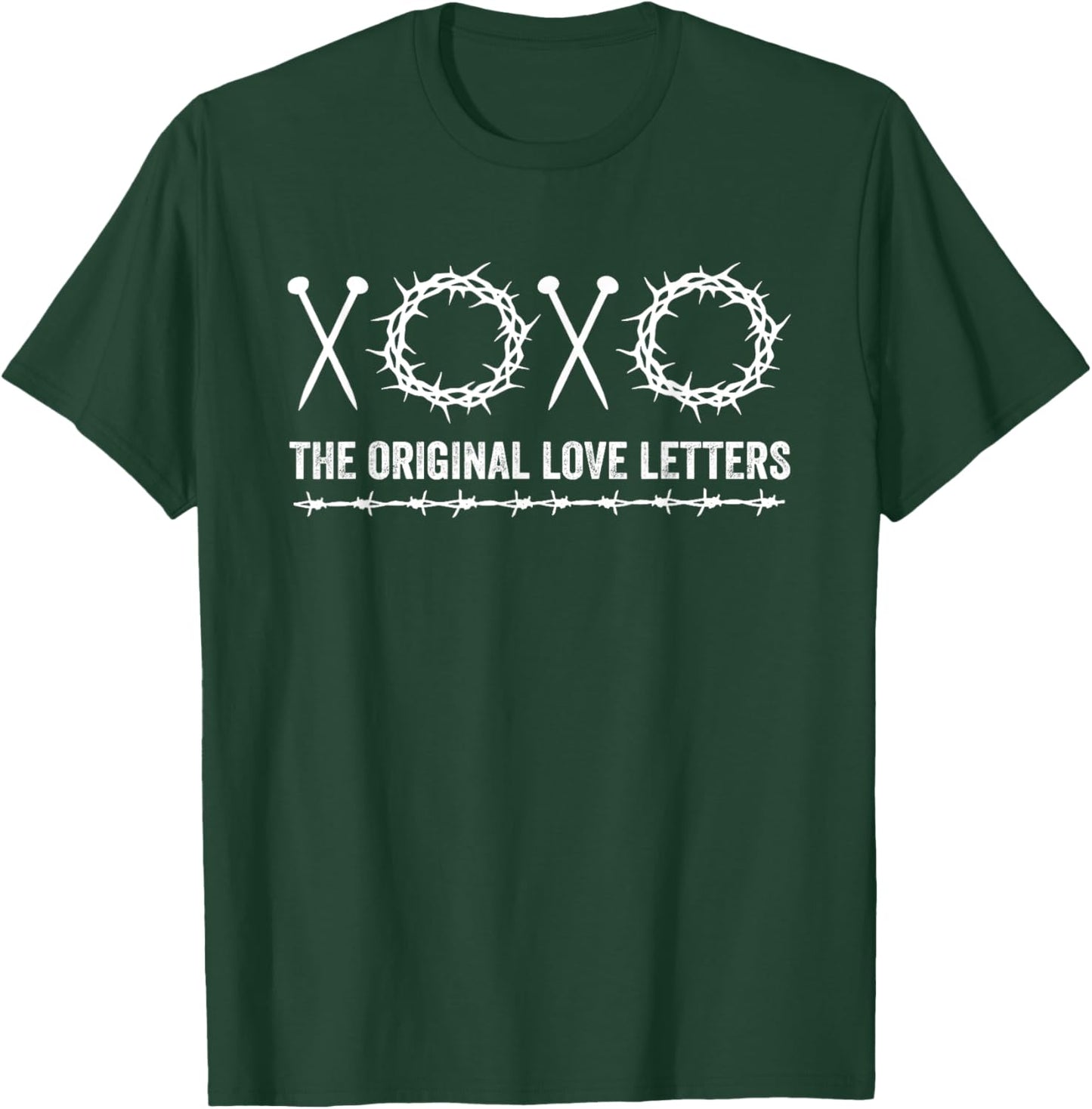 XOXO The Original Love Letters Faith Christian Religious T-Shirt - T-Shirt | Forest