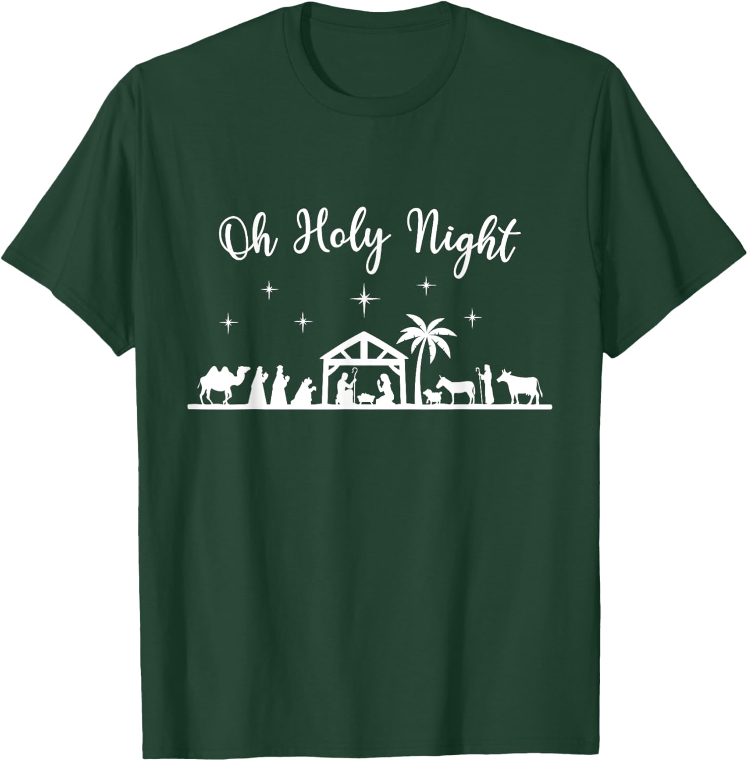 Oh Holy Night - Jesus Is The Reason For The Season Christmas T-Shirt - T-Shirt | Forest