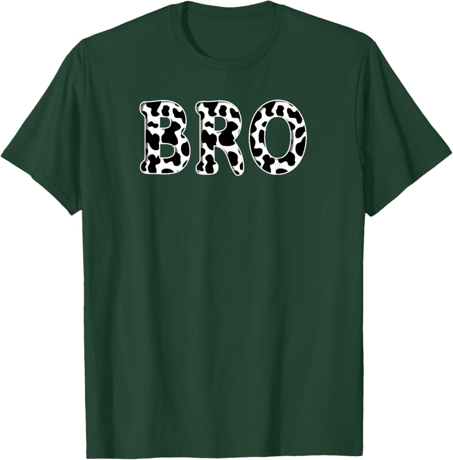 Cow Bro Birthday Family Matching Girl Boy Farm Birthday T-Shirt - T-Shirt | Forest