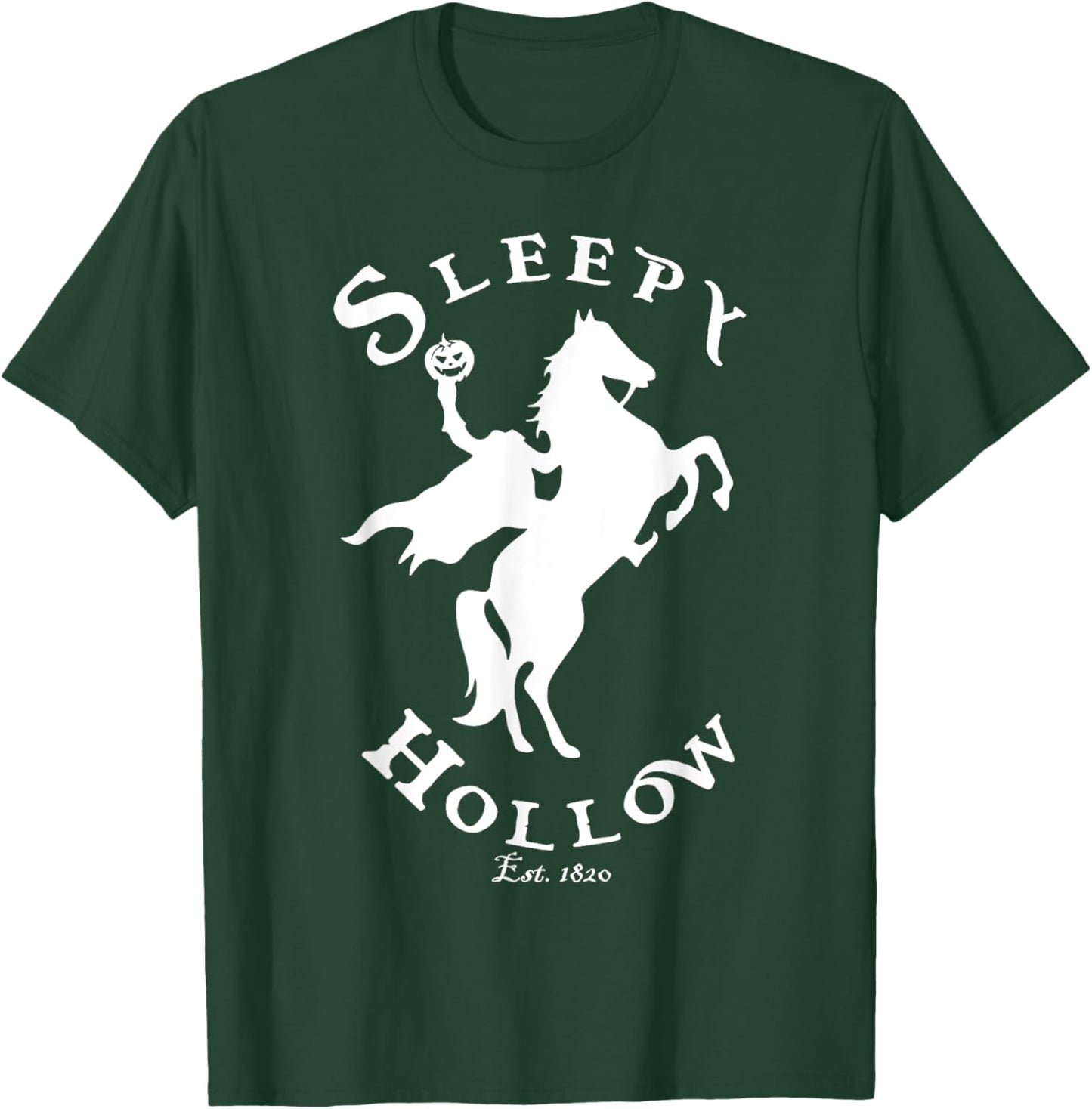 Vintage Headless.Horseman Halloween Sleepy Hollow Est 1820 T-Shirt - T-Shirt | Forest