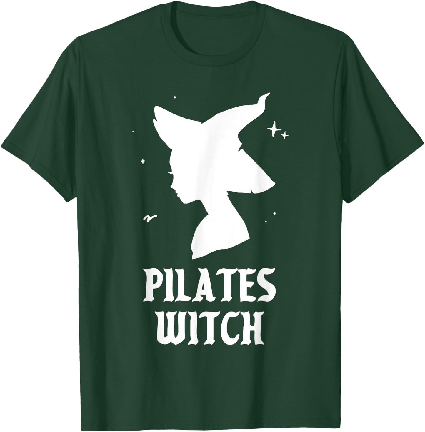 Pilates Witch Instructor Spooky Vibes Gym Halloween Costume T-Shirt - T-Shirt | Forest