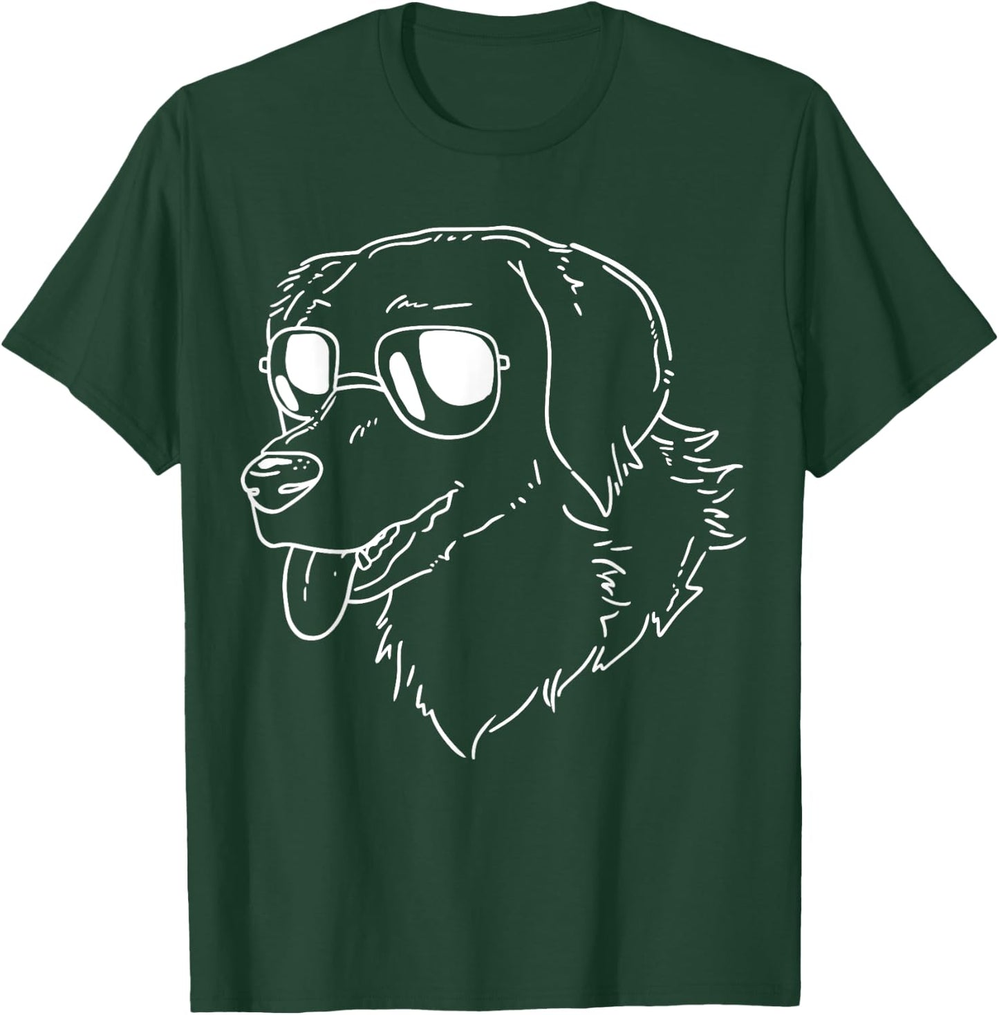 Golden Retrievers Dog Women Girls Kids T-Shirt - T-Shirt | Forest