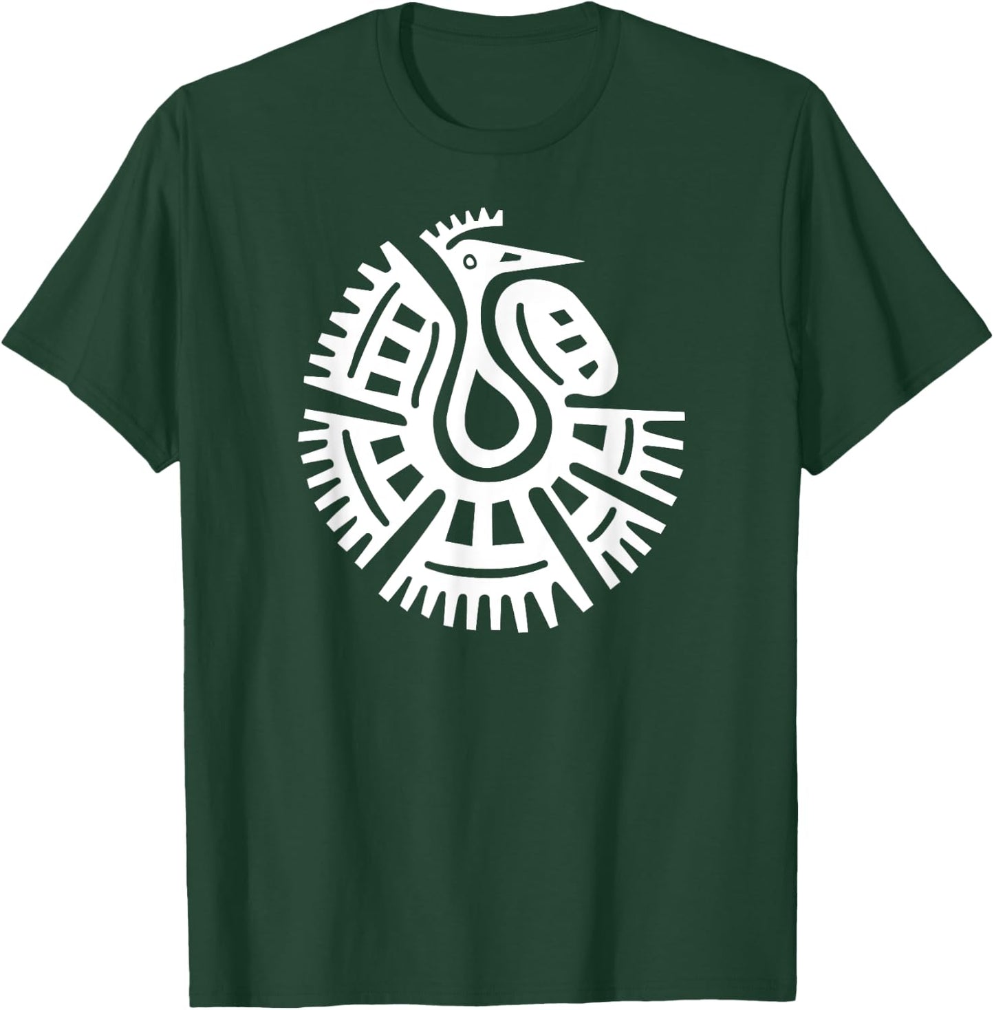 Mexico Mayan Bird Ethnic Symbol T-Shirt - T-Shirt | Forest