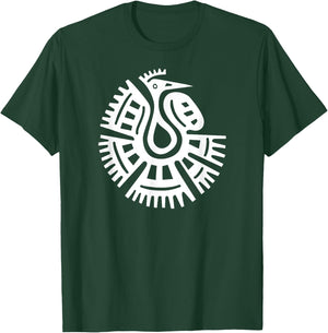Mexico Mayan Bird Ethnic Symbol T-Shirt - T-Shirt | Forest