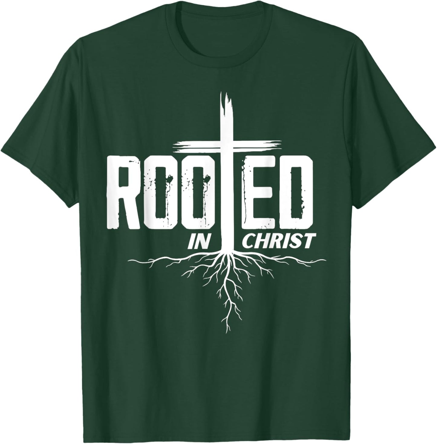 Rooted in Christ Christian Bible Men's Women's Kid's T-Shirt - T-Shirt | Forest