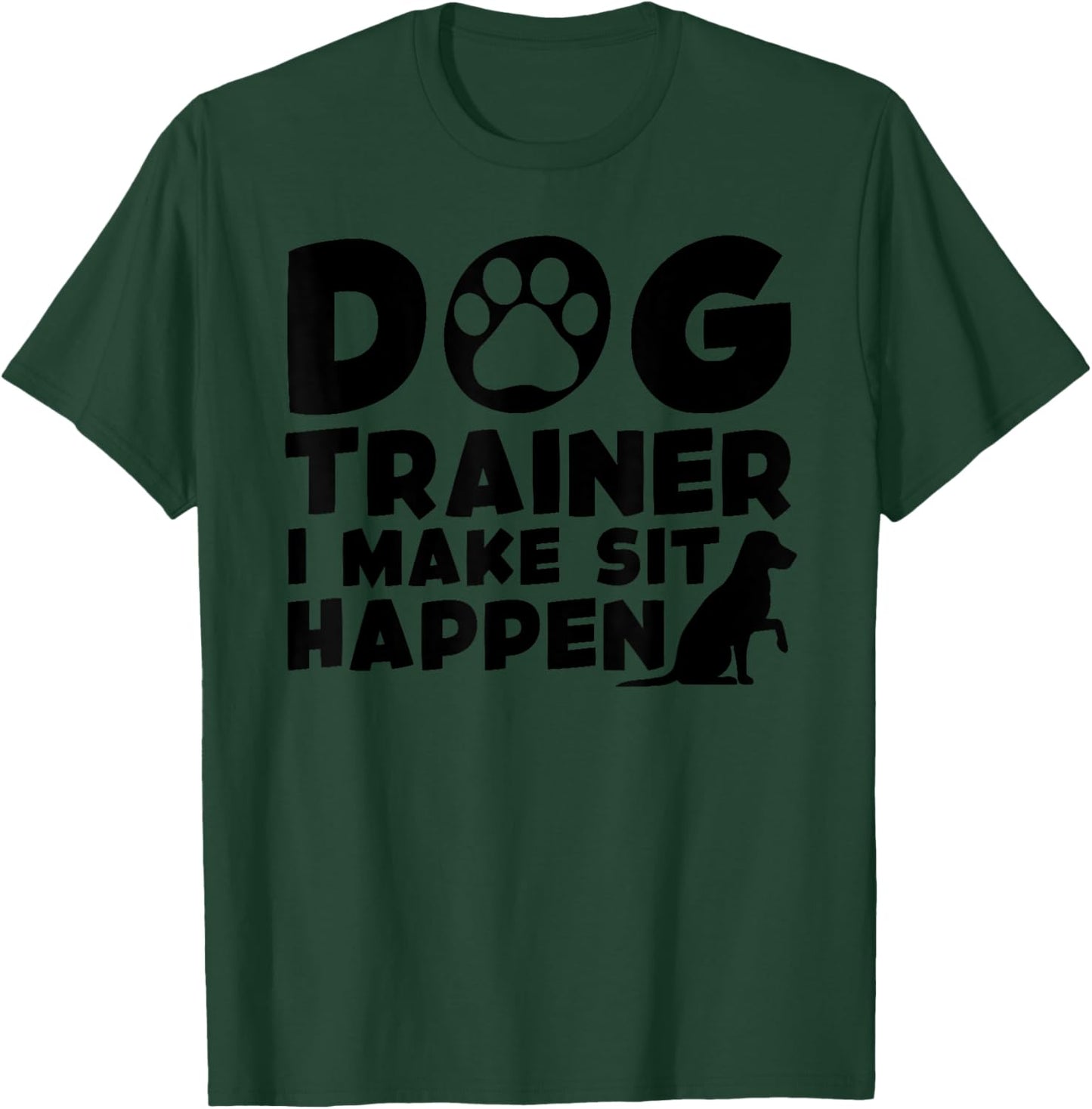 Cool Dog Trainer Art Women Dog Handler Dog Training T-Shirt - T-Shirt | Forest