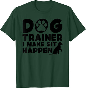 Cool Dog Trainer Art Women Dog Handler Dog Training T-Shirt - T-Shirt | Forest