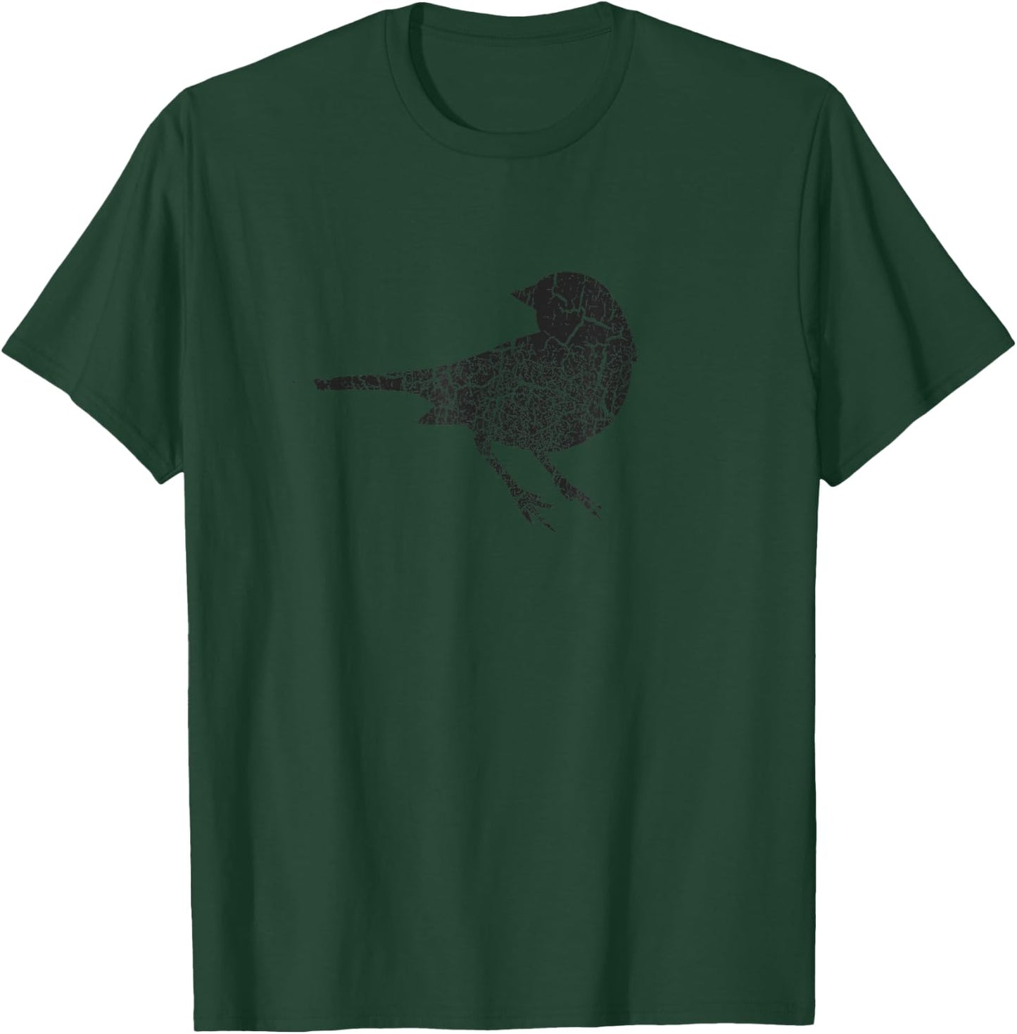 Sparrow Distressed Print - Vintage Sparrow T-Shirt - T-Shirt | Forest