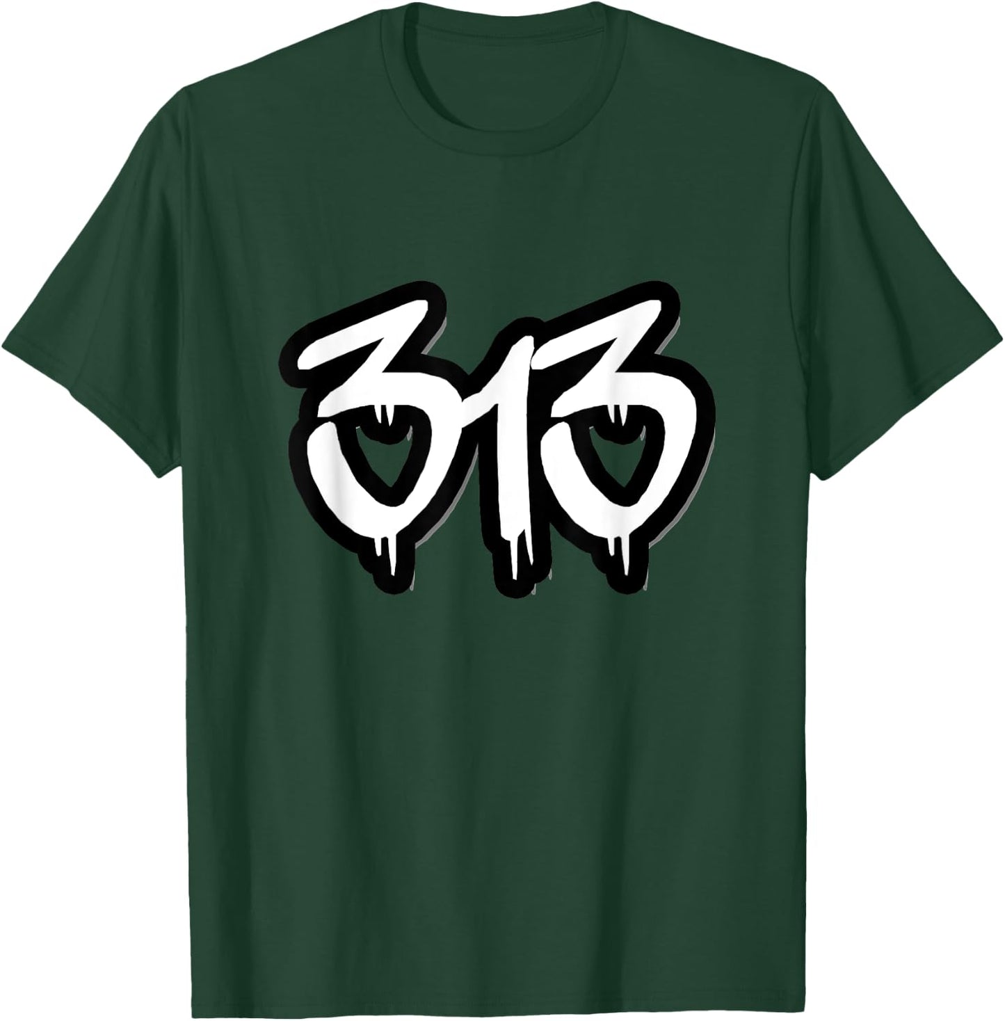 Detroit 313 T-Shirt - T-Shirt | Forest