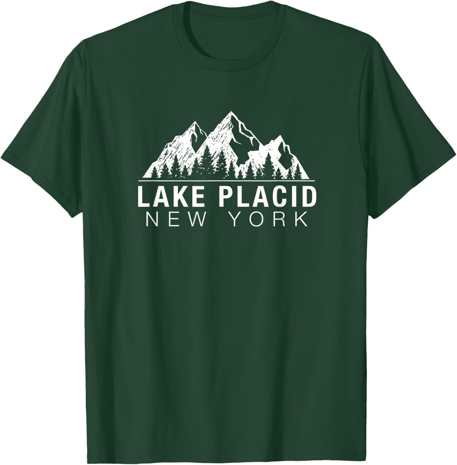 New York - Lake Placid T-Shirt - T-Shirt | Forest