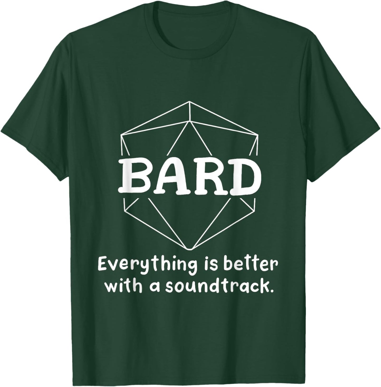 Bard Funny Character Joke Roleplaying Games RPG Gamer T-Shirt - T-Shirt | Forest