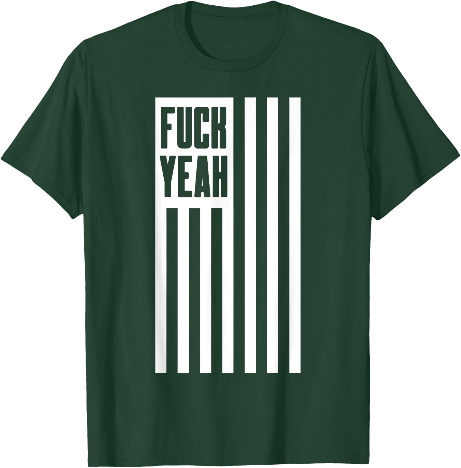 America Fuck Yeah - Humorous 'Merica Novelty T-Shirt - T-Shirt | Forest