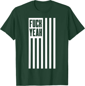 America Fuck Yeah - Humorous 'Merica Novelty T-Shirt - T-Shirt | Forest