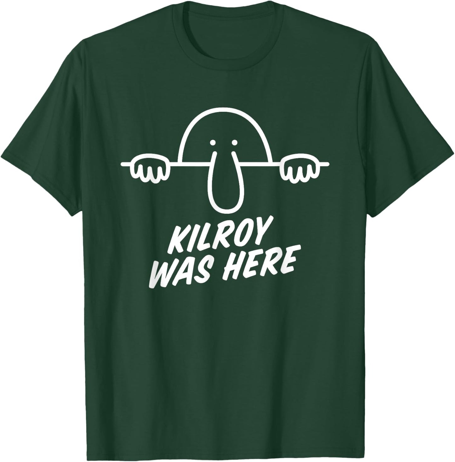 Kilroy Was Here - World War 2 - Worlds First Meme WWII T-Shirt - T-Shirt | Forest