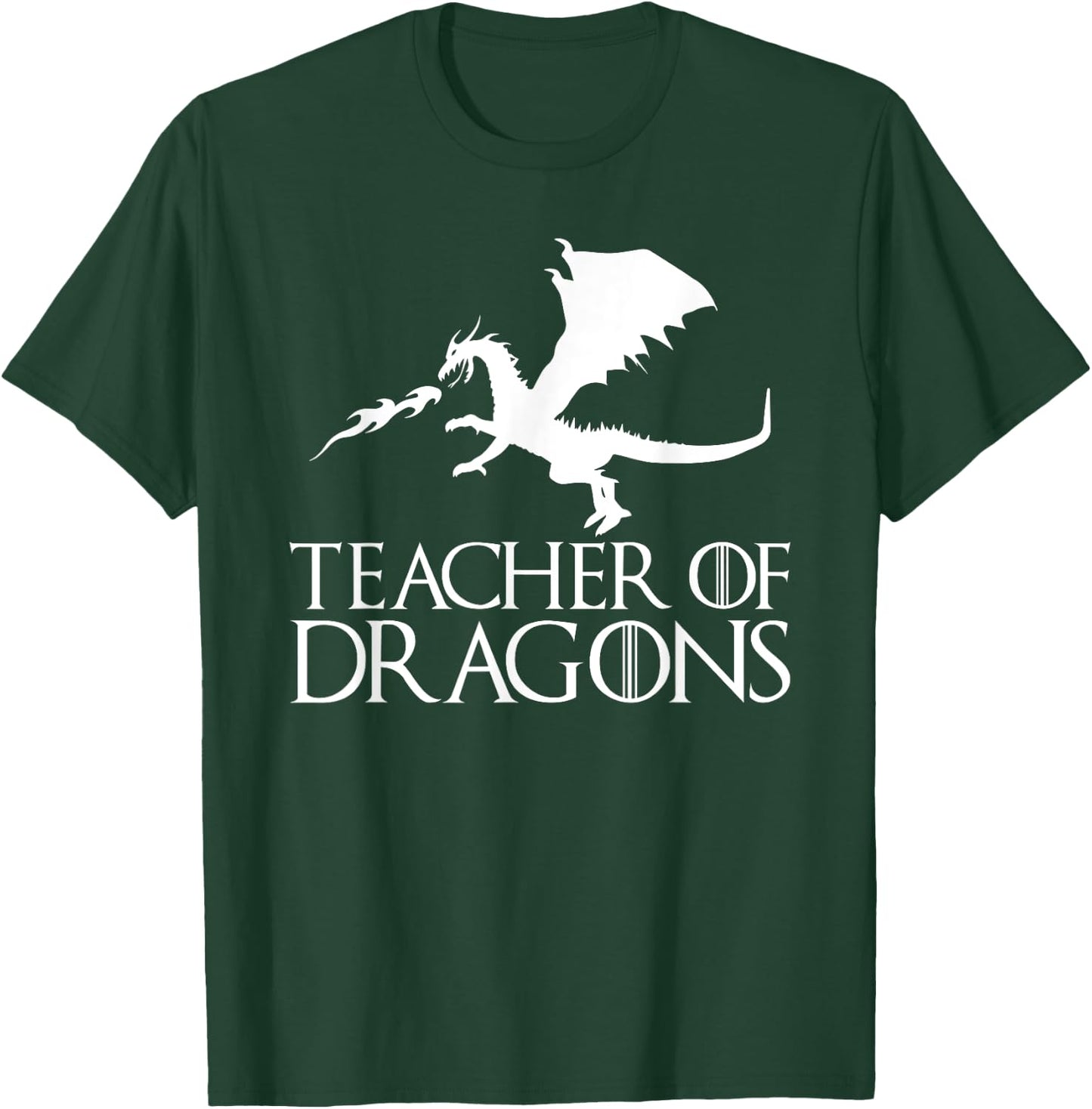 Teacher of Dragons - Funny Halloween Costume Gift T-Shirt - T-Shirt | Forest