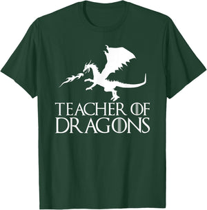 Teacher of Dragons - Funny Halloween Costume Gift T-Shirt - T-Shirt | Forest