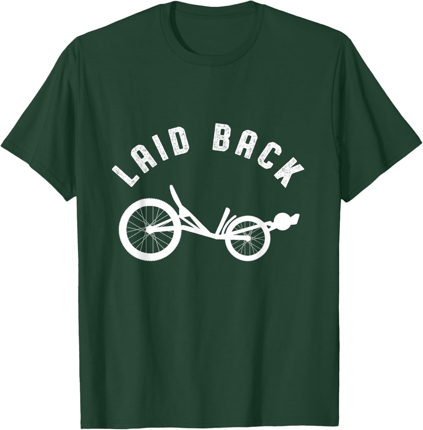 Sit Back Relaxing Bicycle Ride Recumbent Bike Gift T-Shirt - T-Shirt | Forest