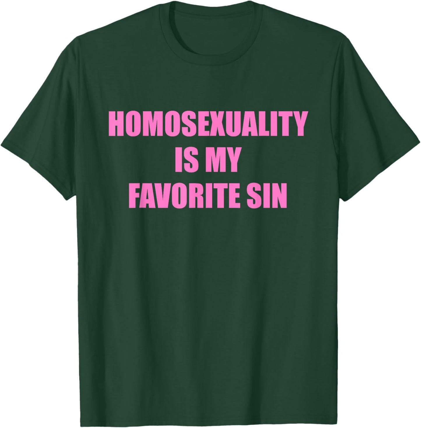 Homosexuality Is My Favorite Sin Apparel T-Shirt - T-Shirt | Forest