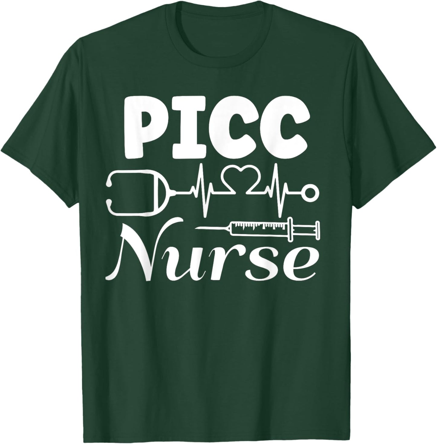 Vascular Access Team - PICC IV Nurse Life Nursing Student T-Shirt - T-Shirt | Forest
