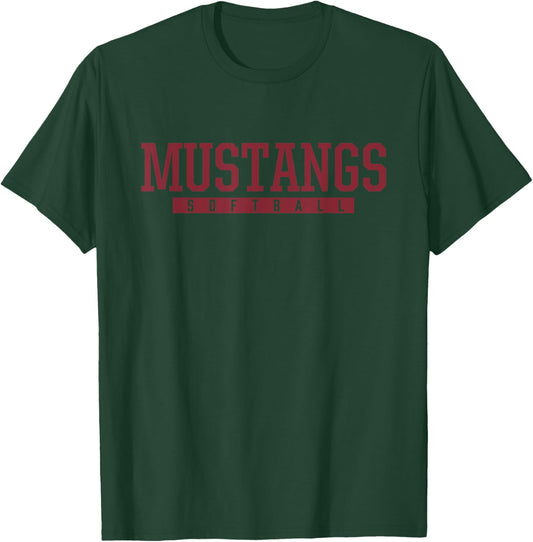 Herriman Mustangs Softball HS T-Shirt - T-Shirt | Forest