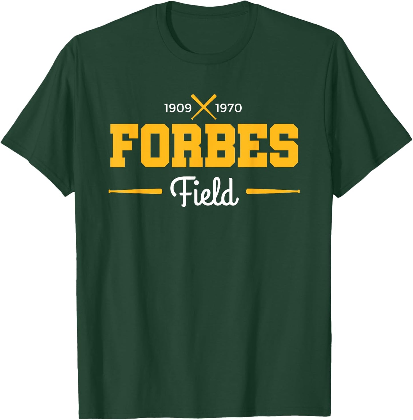 Forbes Field Retro Pittsburgh Baseball T-Shirt - T-Shirt | Forest