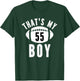 That's My Boy Football Number #55 T-Shirt - T-Shirt | Forest