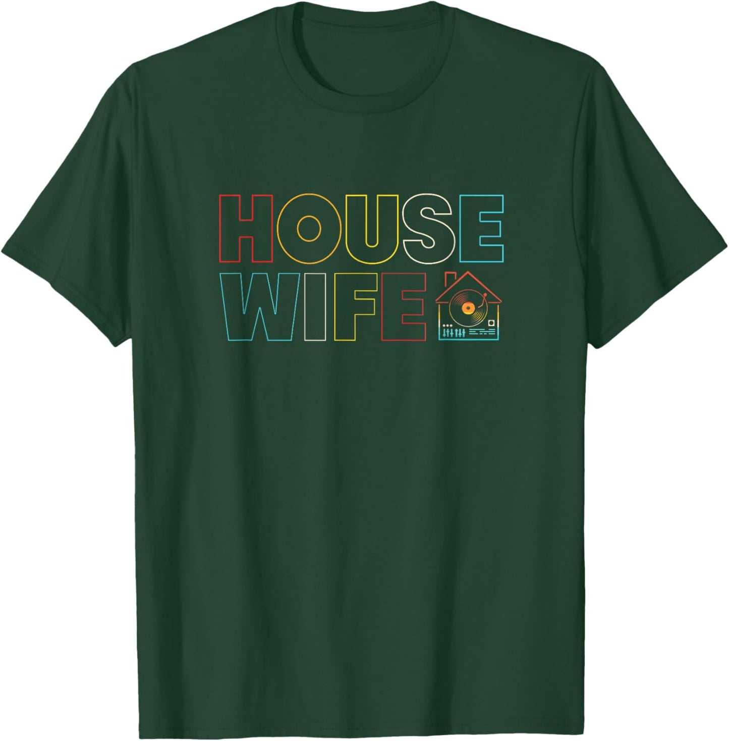 Retro House Wife Rave Techno House Music T-Shirt - T-Shirt | Forest