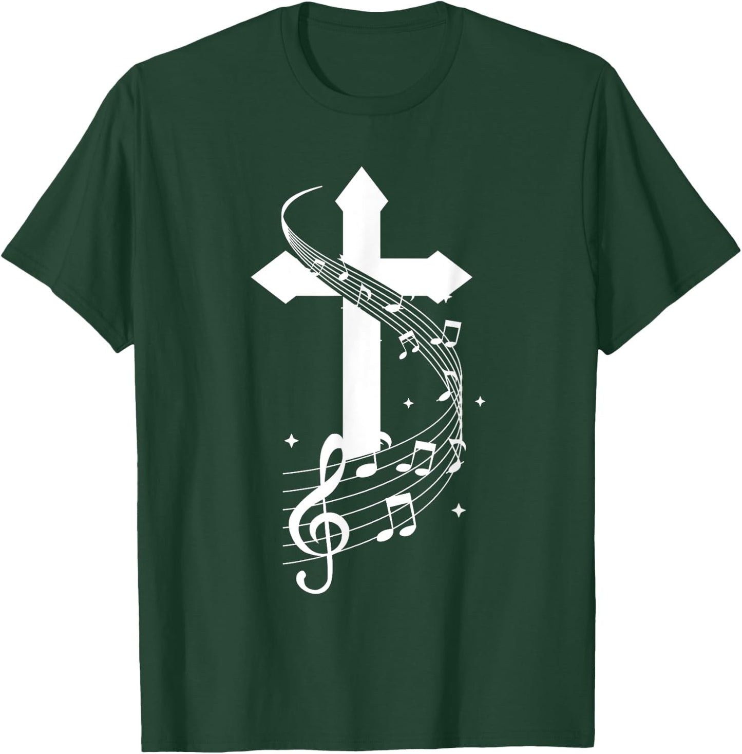 Christian Song Christ Liberal Choir Musical Band Singer Majestic Music God Hymn Orchestra Classical Lord Song T-Shirt - T-Shirt | Forest