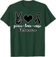 Peace Love Cure Melanoma Awareness Family Warrior T-Shirt - T-Shirt | Forest