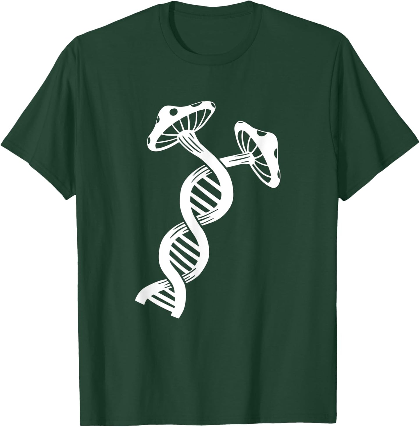 Mushrooms DNA - Vegan Fungus Fungi Hunting - Mushroom T-Shirt - T-Shirt | Forest