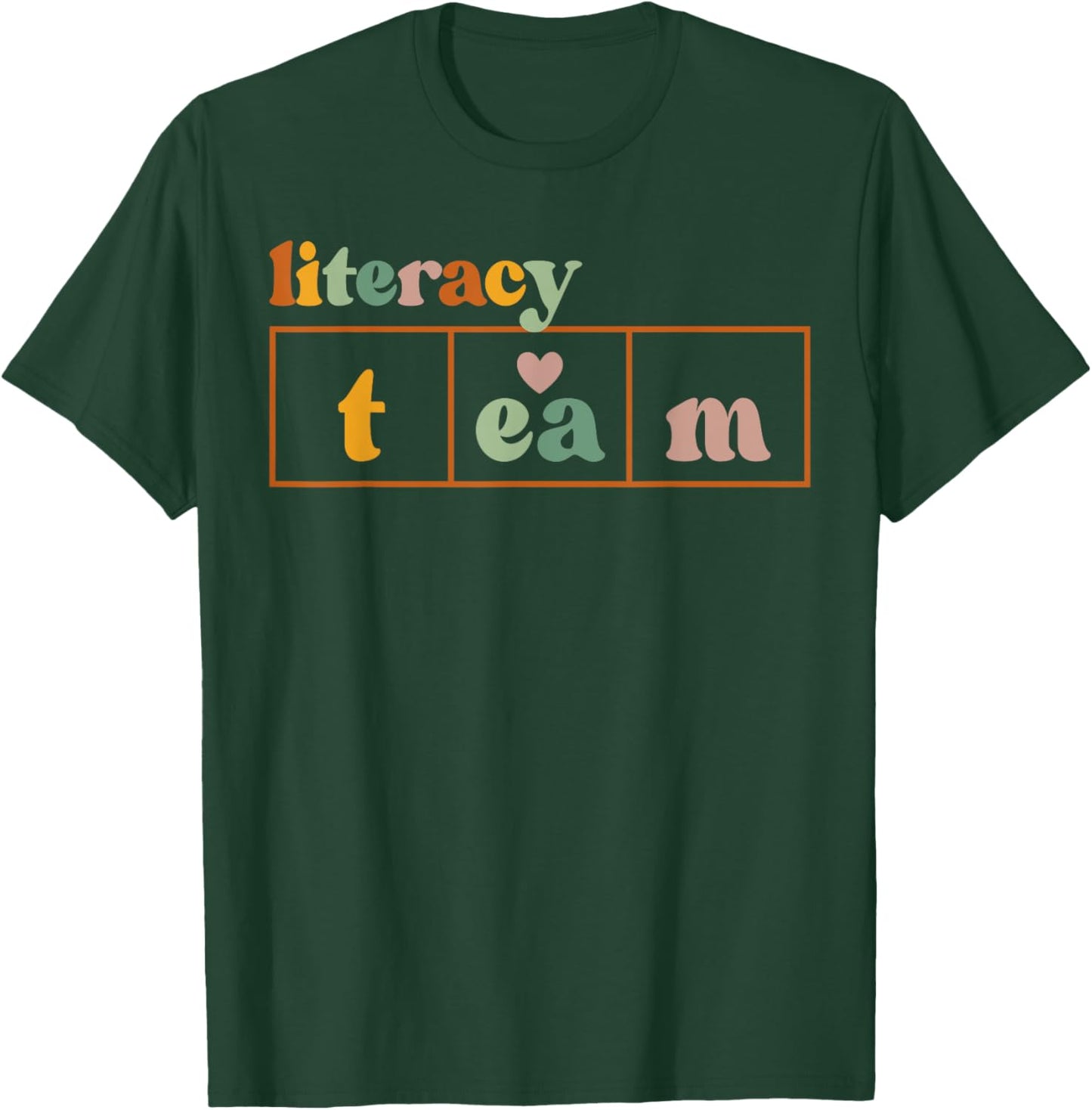 School Literacy Team Science of Reading Men Women Librarian T-Shirt - T-Shirt | Forest