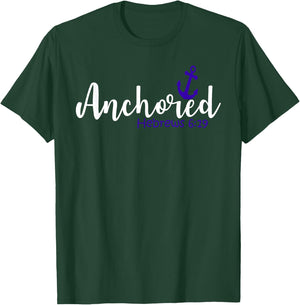 Hebrews 6:19 - Anchored T-Shirt - T-Shirt | Forest