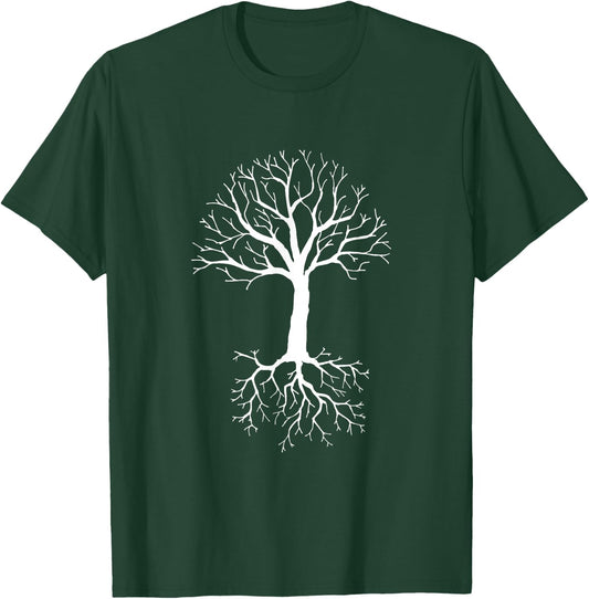 White Tree Cool Tree Graphic Giving Life To Earth T-Shirt - T-Shirt | Forest