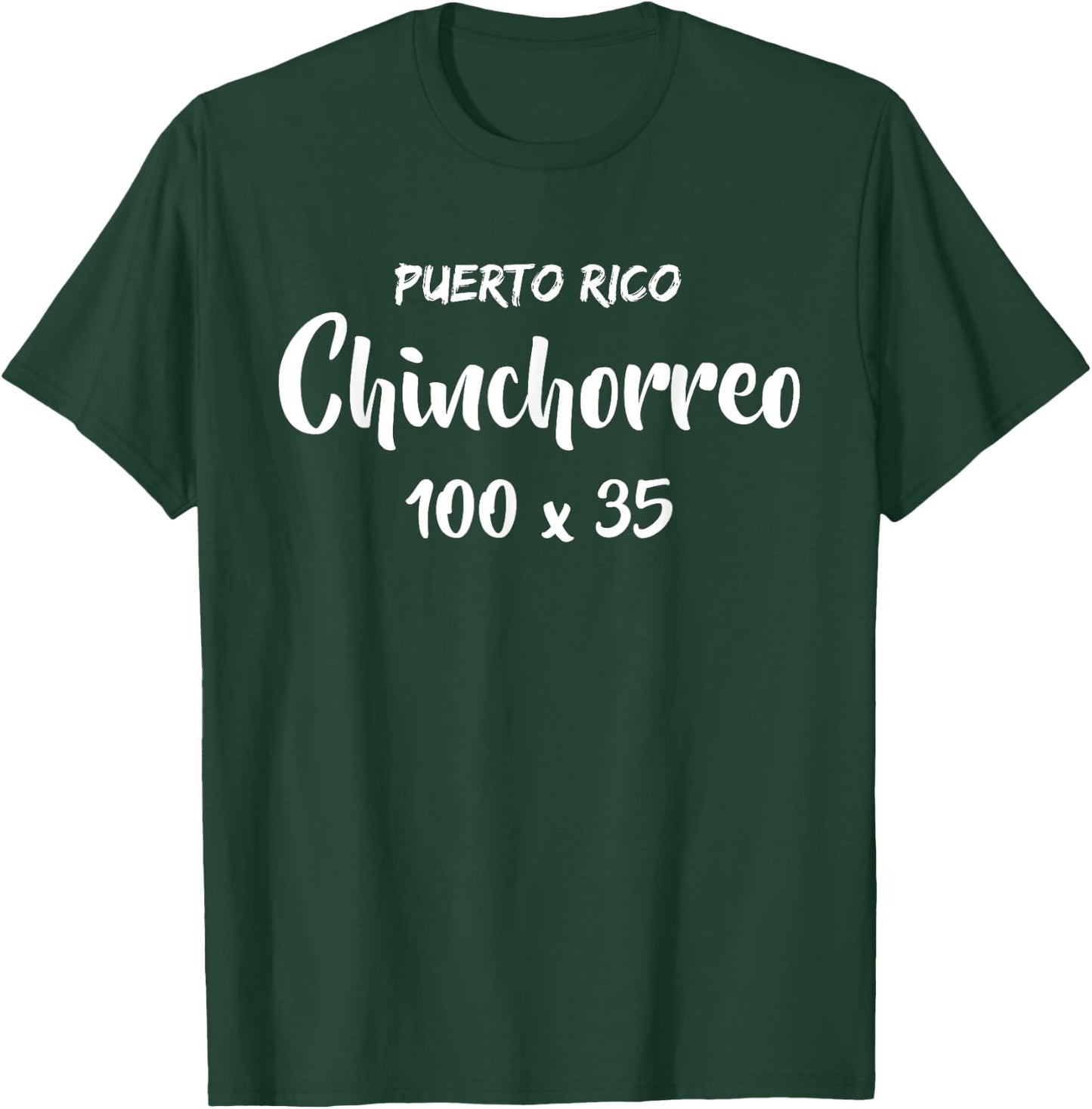 Puerto Rico Pride - Chinchorreo 100 x 35 Road Trip Lover T-Shirt - T-Shirt | Forest