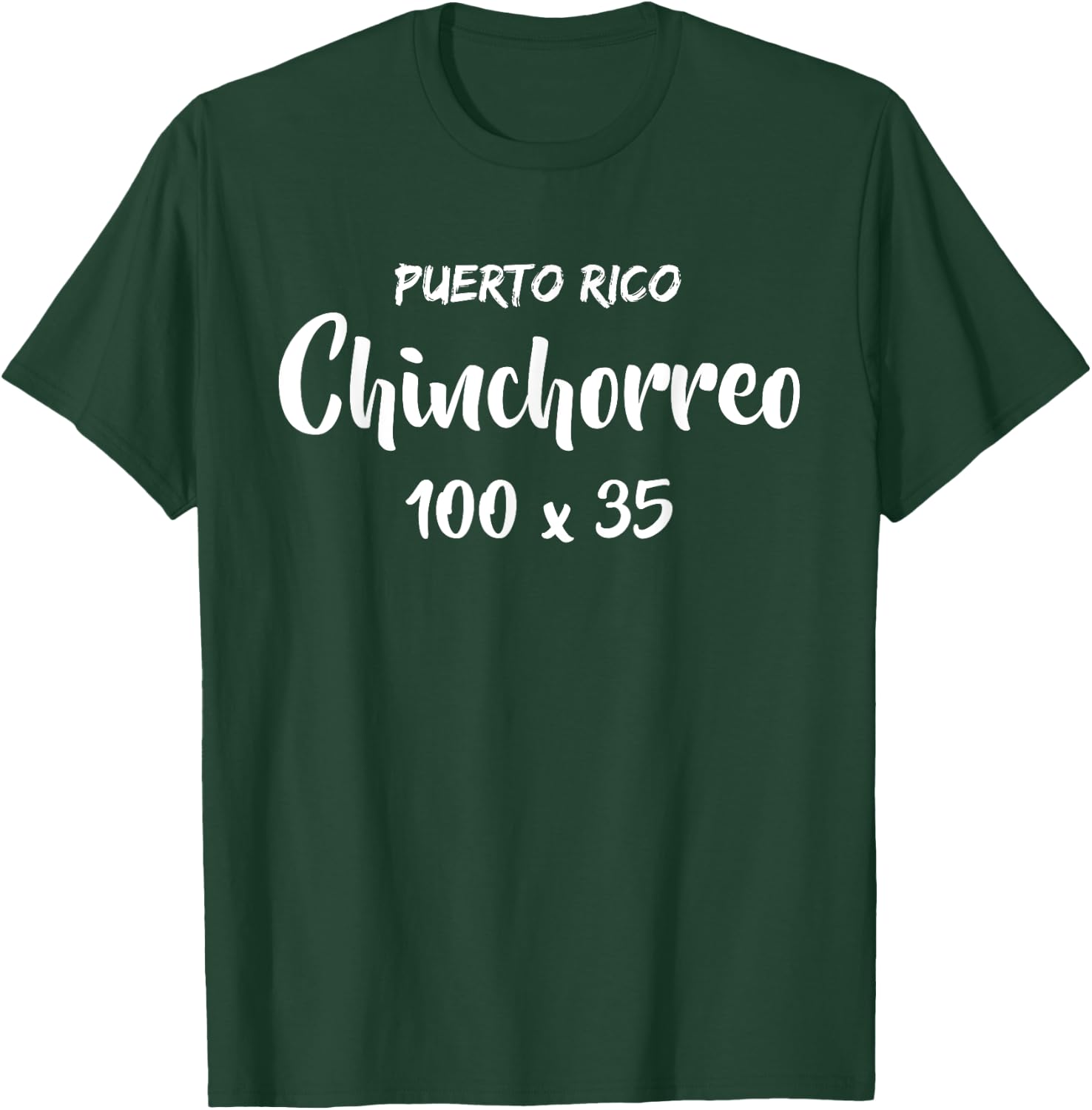 Puerto Rico Pride - Chinchorreo 100 x 35 Road Trip Lover T-Shirt - T-Shirt | Forest