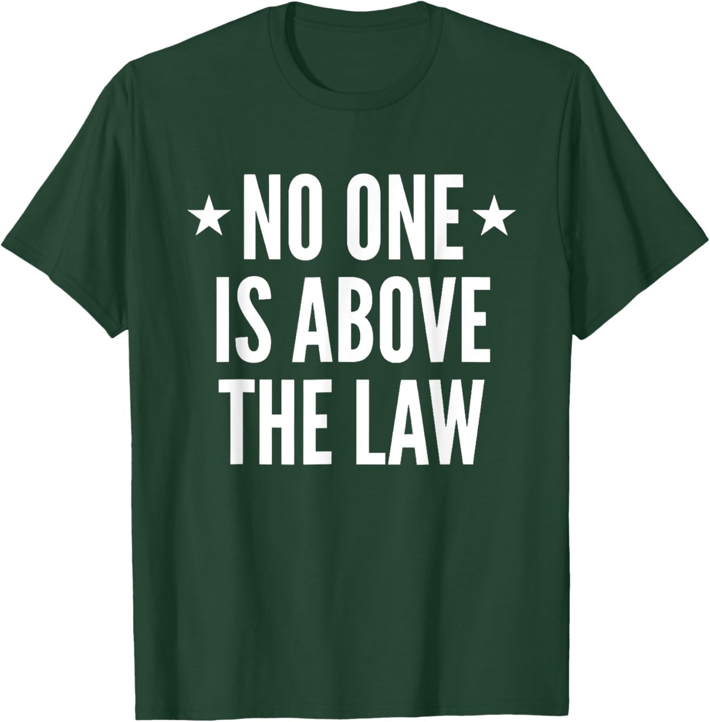 No One Is Above The Law T-Shirt - T-Shirt | Forest