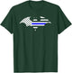 Thin Blue Line Bat Flag Police Support Shirt T-Shirt - T-Shirt | Forest