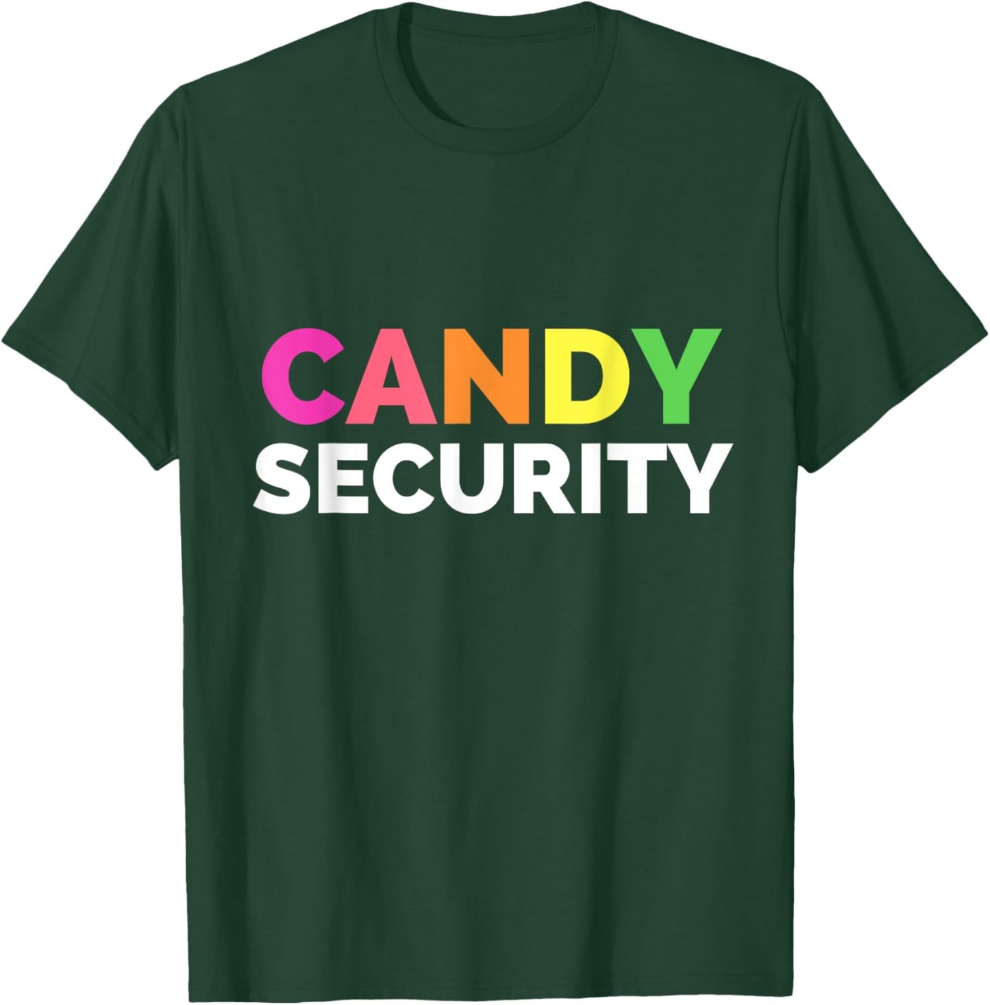 Funny Candy Security Halloween Costume T-Shirt - T-Shirt | Forest